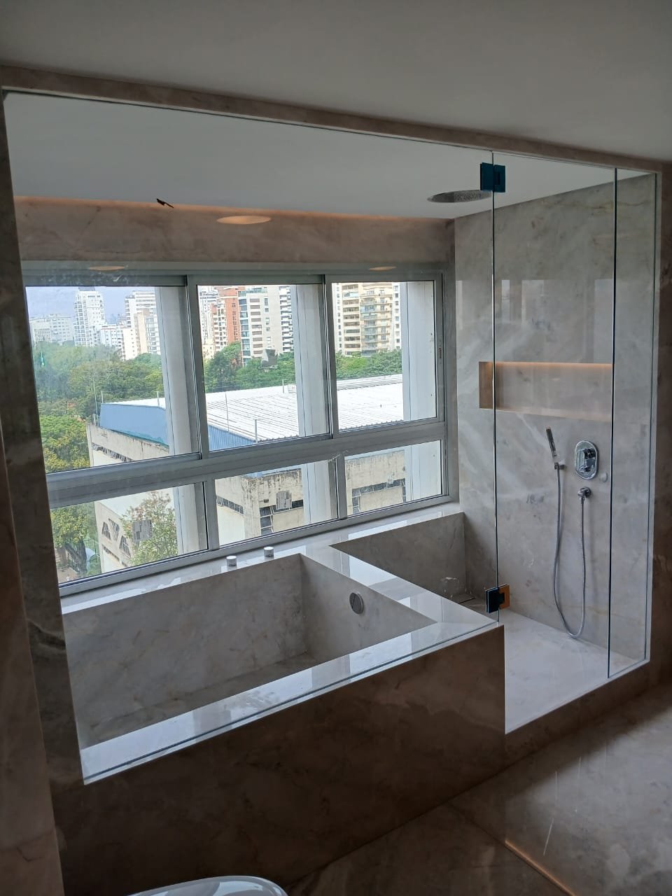 Box sauna de giro, sistema minimalista — Structta Esquadrias de Alumínio